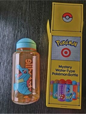 Pokémon X Target Mystery Water Bottle 30th Anniversary - Totodile New Unused